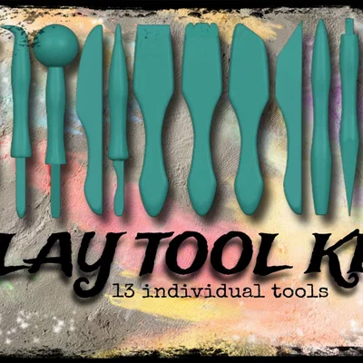 Bộ Dụng Cụ Tạo Hình Đất Sét 13 Món In 3D Đa Năng