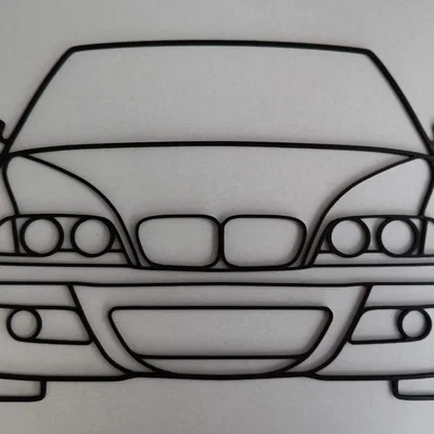 Mô hình trang trí tường nghệ thuật xe BMW M3 E46