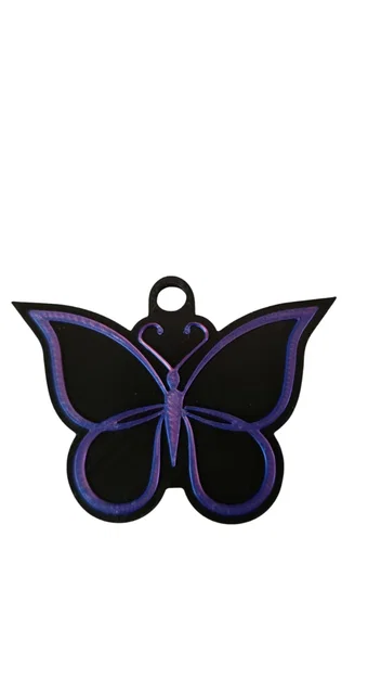 Móc khóa hình bướm tích hợp thẻ NFC - Image 1