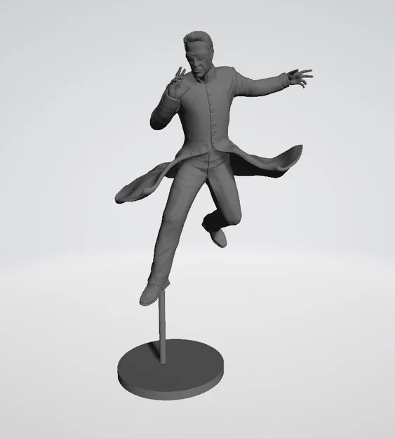 Mô hình 3D nhân vật Neo trong phim The Matrix cực kỳ sắc nét - Image 1