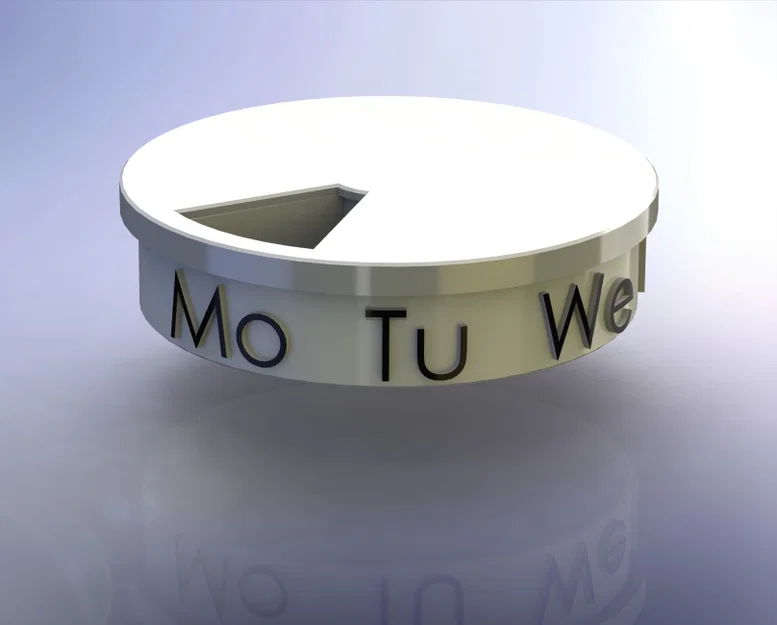 Hộp Đựng Thuốc Hình Trụ (Hỗ trợ tiếng Anh, Đức, Tây Ban Nha, Pháp, Ý + file step.) - Image 1