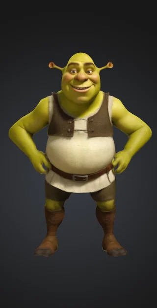 Mô hình 3D nhân vật Shrek dễ thương cho người đam mê in ấn - Image 1
