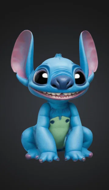 Mô hình 3D Stitch đáng yêu – File in STL chất lượng cao cho fan - Image 1