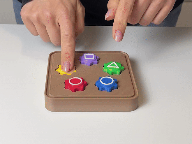 Đồ chơi bấm Squid Game Gonggi, Đế Clicker giải trí - Image 2