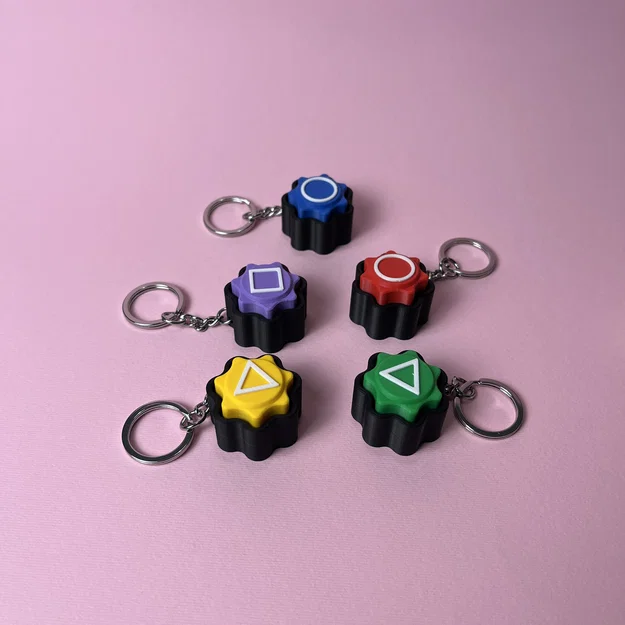 Squid Game Gonggi Catching Toy, Móc khóa Clicker - Image 3