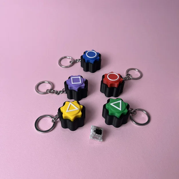 Squid Game Gonggi Catching Toy, Móc khóa Clicker - Image 4