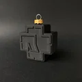 Quả cầu trang trí Giáng sinh hình logo Rammstein - Thumbnail 1