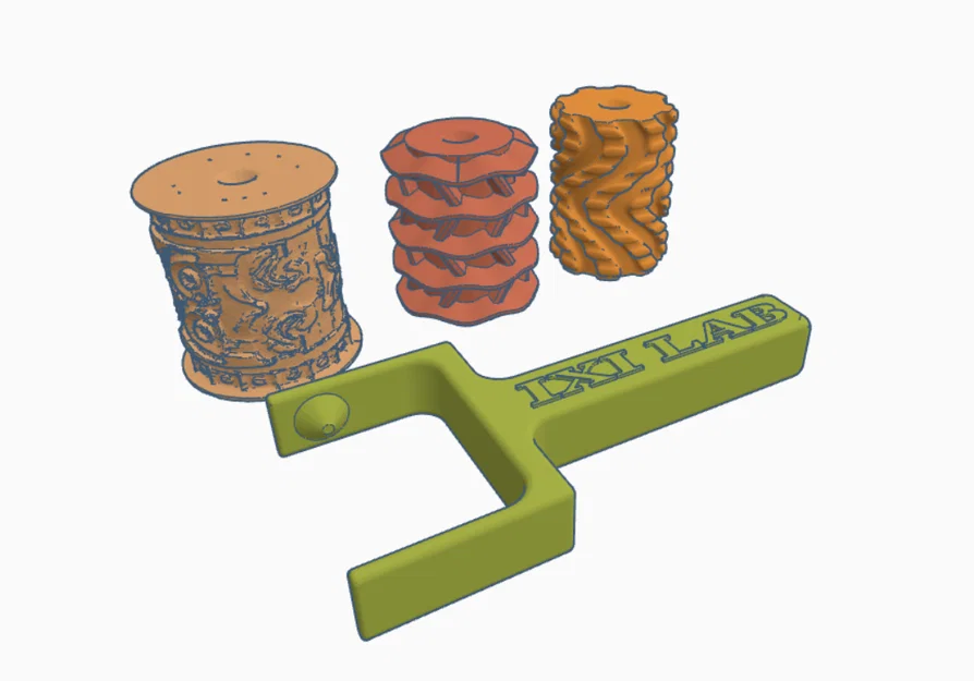 Bộ con lăn tạo hoa văn đất sét in 3D chuyên nghiệp - Image 2