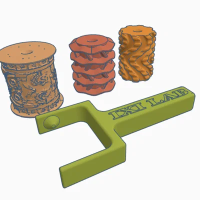 Bộ con lăn tạo hoa văn đất sét in 3D chuyên nghiệp