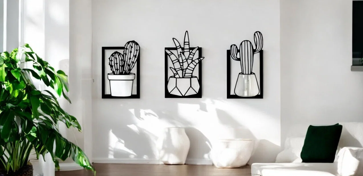 Tranh treo tường/Trang trí hình sen đá - Image 2