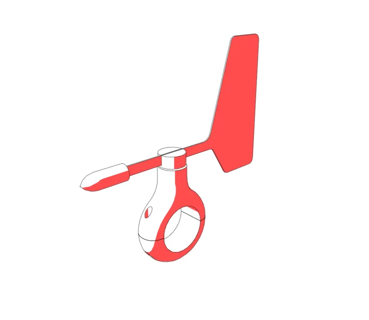 Hướng dẫn in 3D thiết bị đo hướng gió (Weather Vane) gắn lan can - Image 2