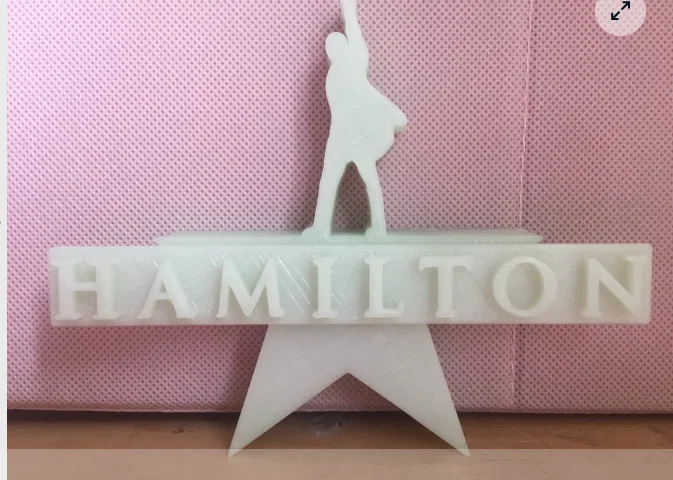 Mô hình trang trí logo Hamilton 3D cực chất cho fan nhạc kịch - Image 1