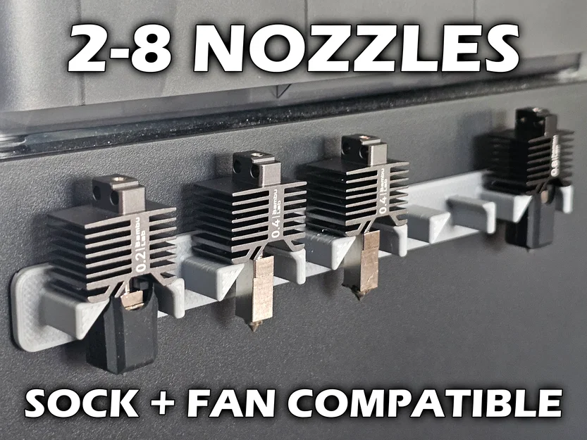 Giá treo đầu phun 3D tiện lợi cho Bambu Lab P1P, P1S, X1C, A1 - Image 1