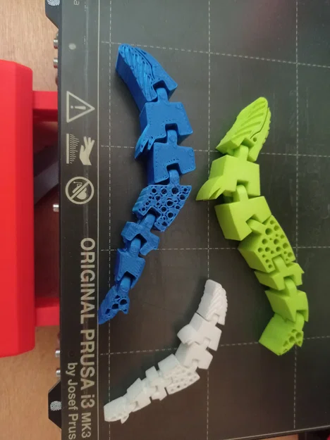 Mô hình cá voi linh hoạt (Flexible Whale) in 3D không cần support - Image 1