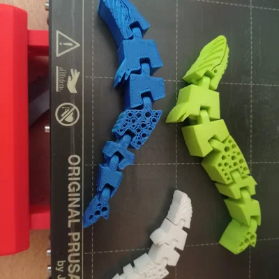 Mô hình cá voi linh hoạt (Flexible Whale) in 3D không cần support