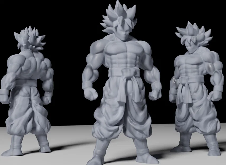 Mô hình 3D nhân vật Goku Dragon Ball chi tiết sắc nét - Image 1
