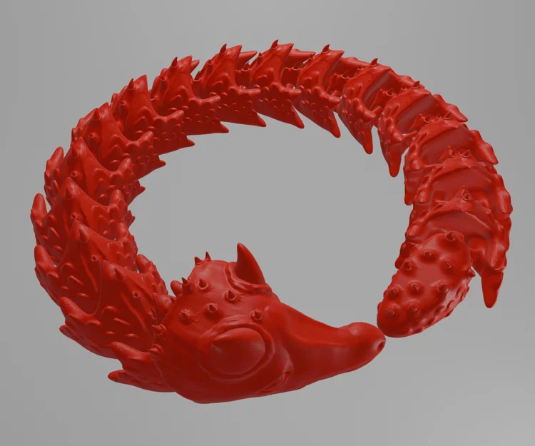Mô hình Rồng Rắn (Articulated Snake Dragon) in 3D cực linh hoạt - Image 1