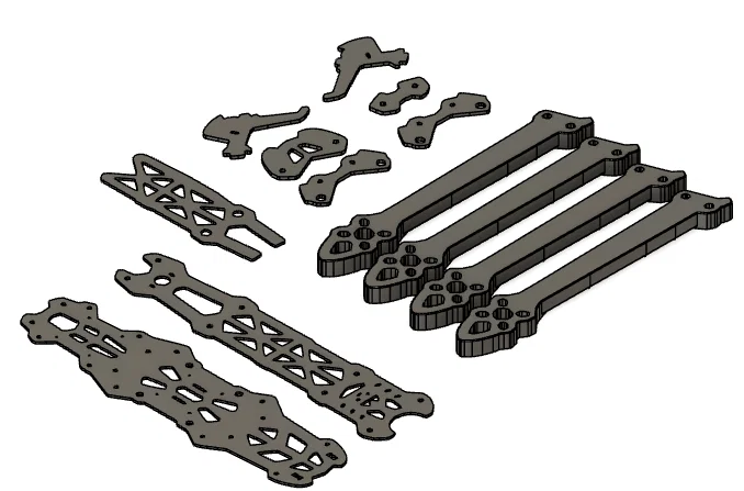 Khung Flycam Mark4 5 inch Tự In 3D: Hướng Dẫn Lắp Ráp FPV Drone - Image 1