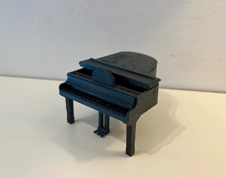 Kit Card Đàn Piano Lớn (1:24) kèm ghế (có thể mở hoặc đóng tùy ý!) - Image 5