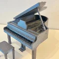 Kit Card Đàn Piano Lớn (1:24) kèm ghế (có thể mở hoặc đóng tùy ý!) - Thumbnail 6
