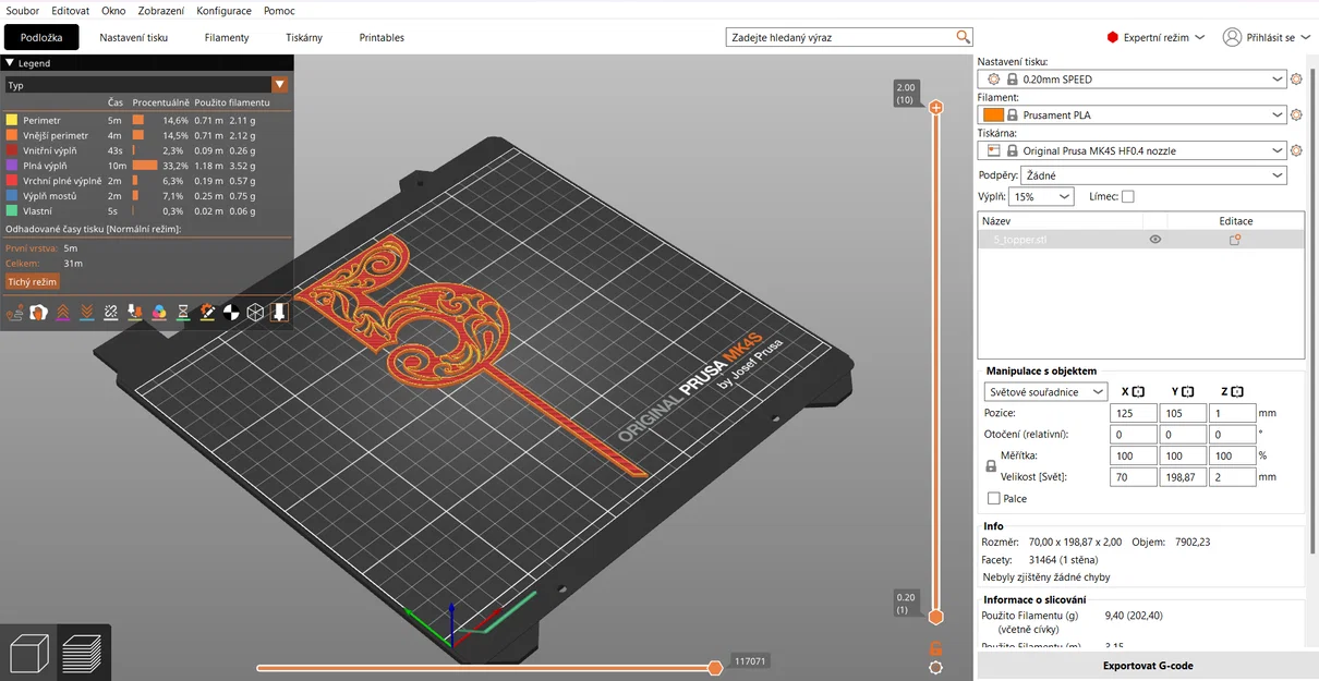 Số 5 trang trí nghệ thuật 3D (Ornamental Number 5) đa năng - Image 3