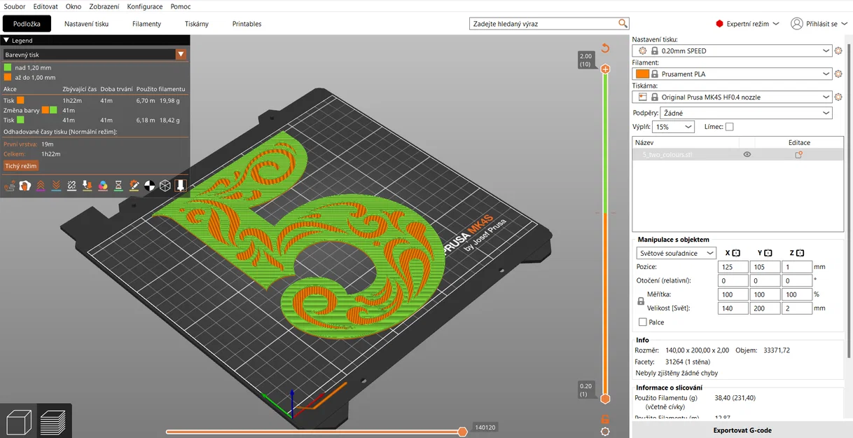 Số 5 trang trí nghệ thuật 3D (Ornamental Number 5) đa năng - Image 4