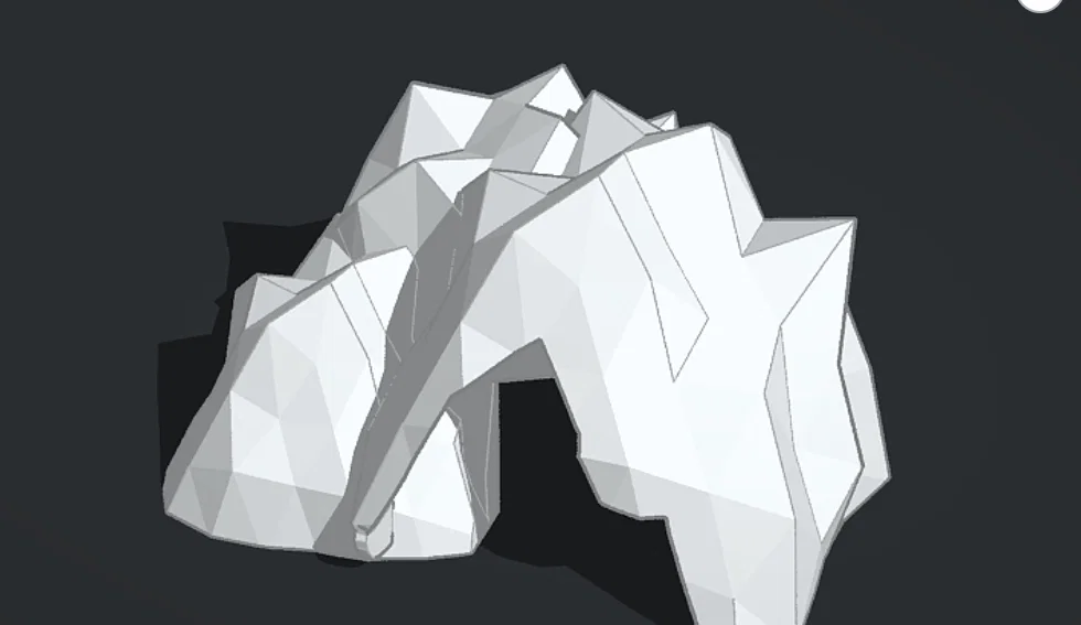 Mô hình hang đá V2 lớn và sâu cho bể cá, terrarium - Image 1