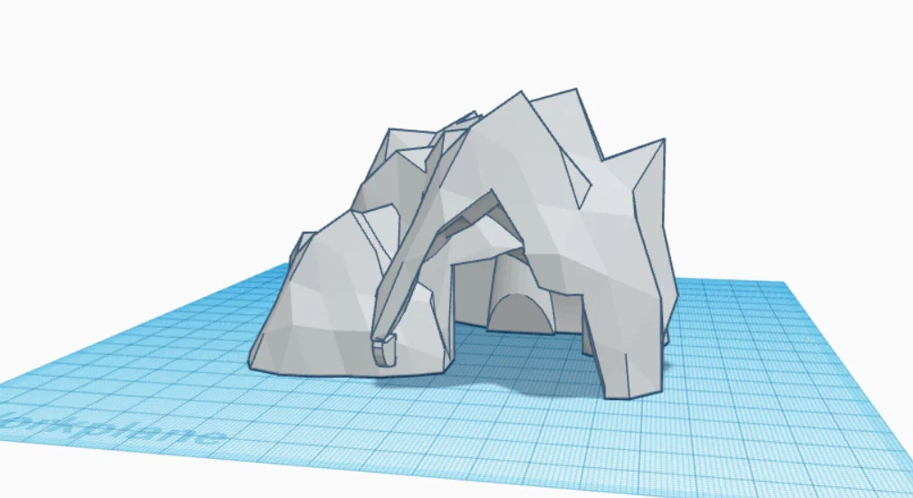 Mô hình hang đá V2 lớn và sâu cho bể cá, terrarium - Image 3