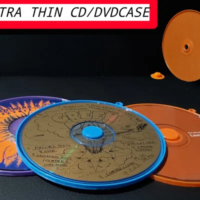 Hộp Đựng Đĩa CD/DVD Siêu Mỏng Có Khóa Xoay Tiện Dụng