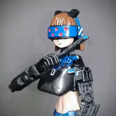 Đầu nhân hóa Cyborg cho Dummy 13 và Lucky 13 - Mô hình 3D ấn tượng