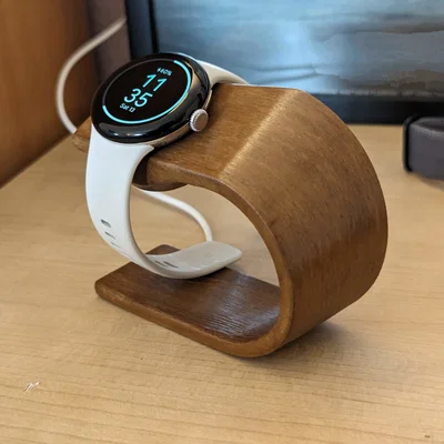 Đế sạc Pixel Watch 2 giả vân gỗ