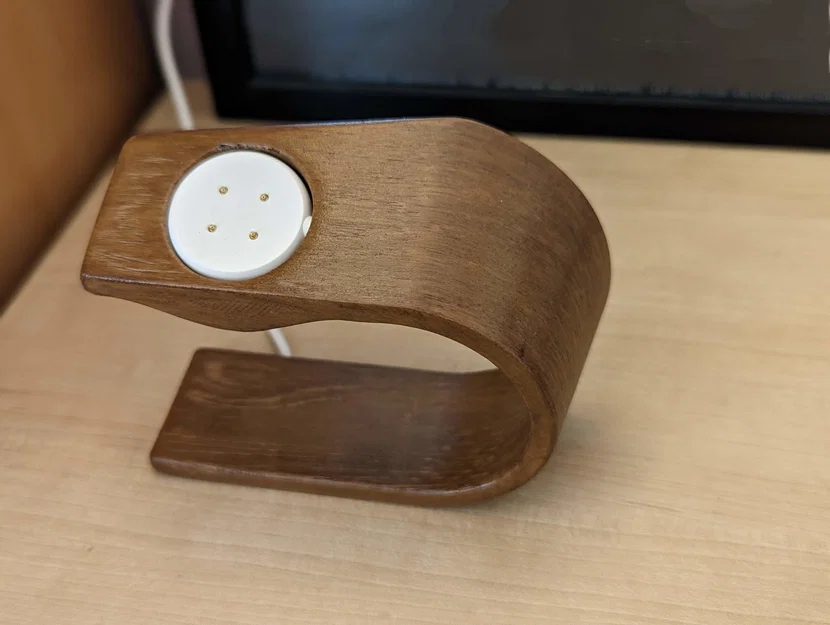 Đế sạc Pixel Watch 2 giả vân gỗ - Image 3