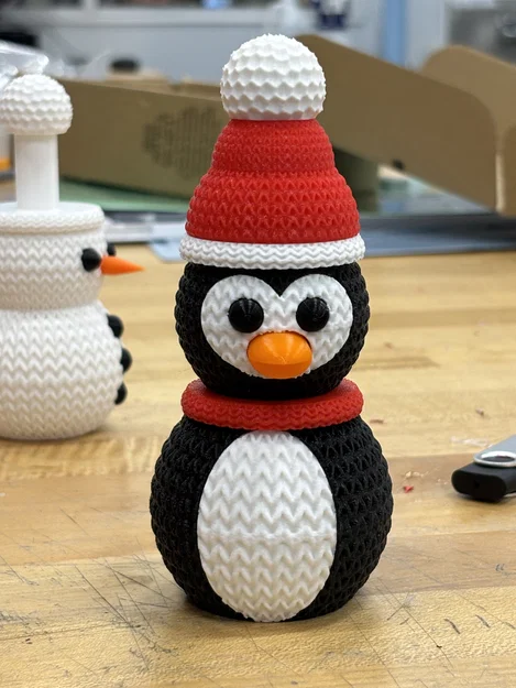 Mô hình chim cánh cụt đan len lắp ráp - Image 7