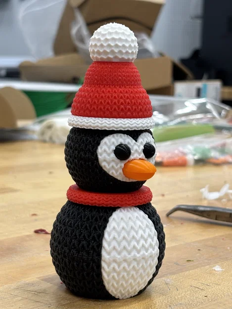 Mô hình chim cánh cụt đan len lắp ráp - Image 9