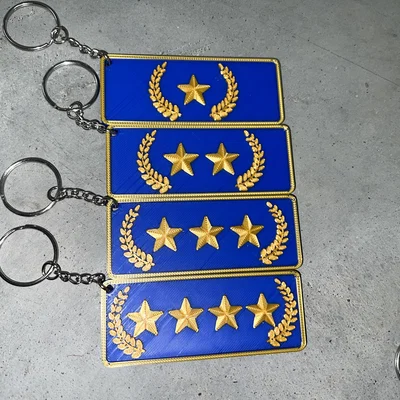 Móc khóa cấp bậc Gold Nova CSGO & CS2 in 3D độc đáo