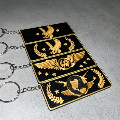 Móc khóa biểu tượng xếp hạng CSGO - CS2 Global Elite