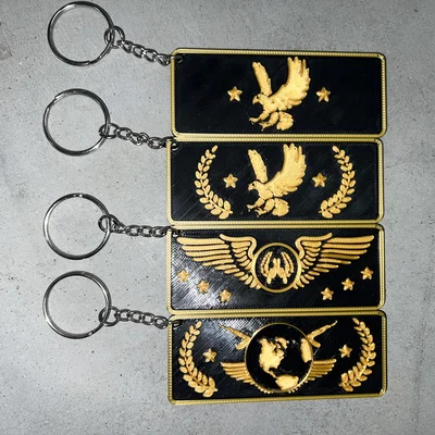 Móc khóa biểu tượng xếp hạng CSGO - CS2 Global Elite