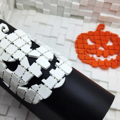 Jack-o-Lantern - Mẫu Vải Linh Hoạt Chủ Đề Halloween