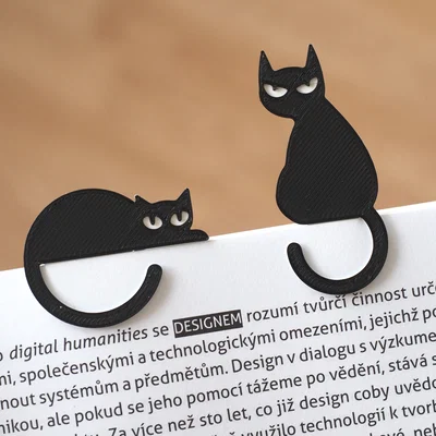 Kẹp sách hình mèo 3D dễ thương - Phụ kiện in 3D độc đáo