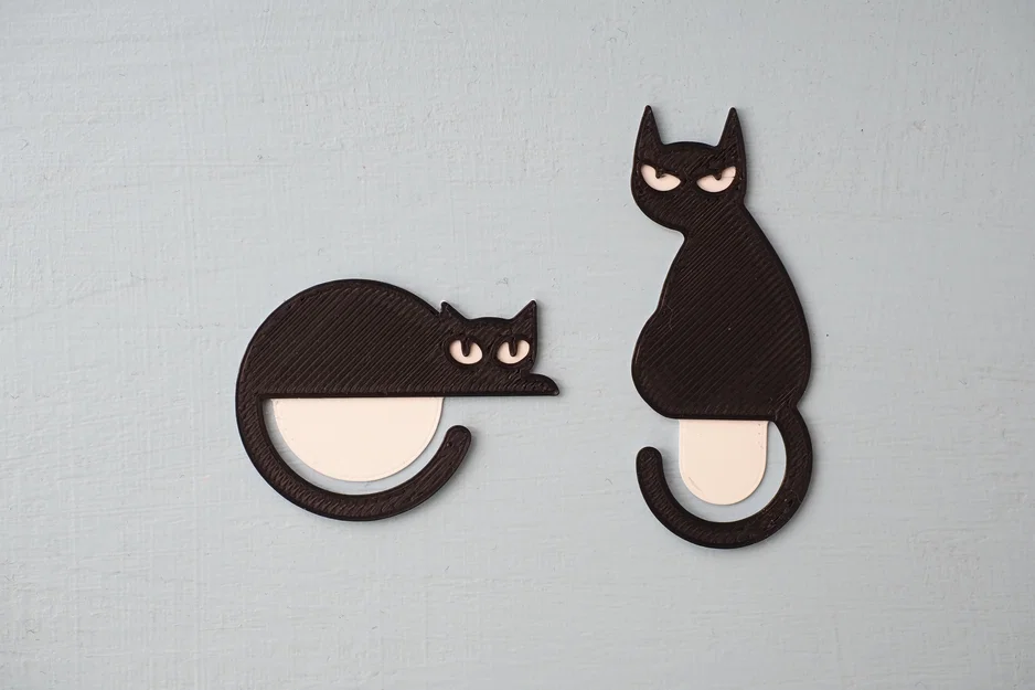 Kẹp sách hình mèo 3D dễ thương - Phụ kiện in 3D độc đáo - Image 2