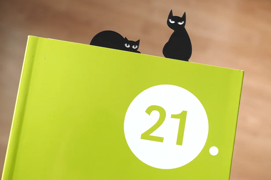 Kẹp sách hình mèo 3D dễ thương - Phụ kiện in 3D độc đáo - Image 3