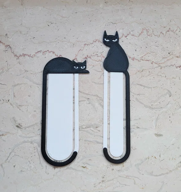 Dấu trang hình mèo - Phiên bản đuôi/kẹp dài hơn - Image 1