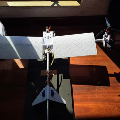 Mô hình máy bay VTOL hai cánh quạt Visvalk VTOL
