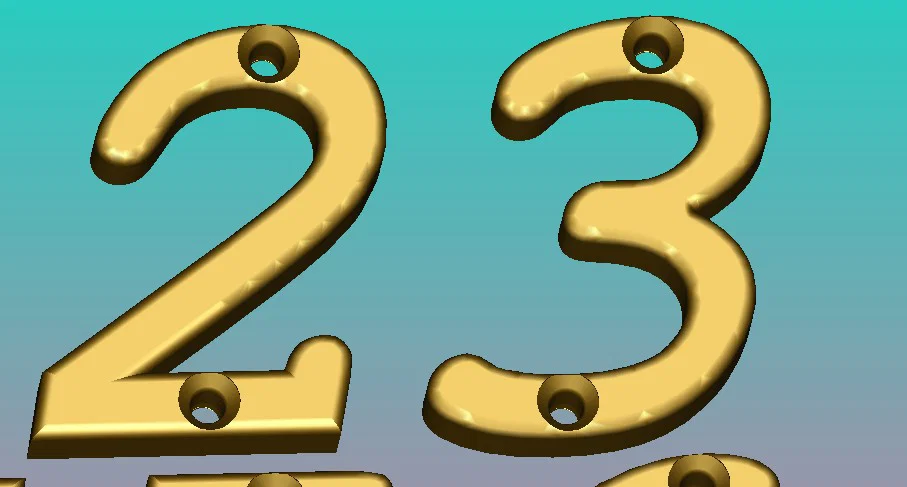 Bộ chữ số 0-9 trang trí số nhà, số phòng, bãi đỗ xe (cao 33mm) - Image 6