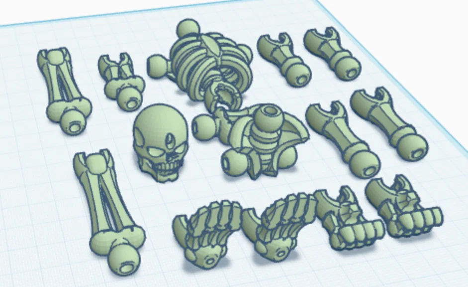 Mô hình bộ xương Flexi Skeleton khớp nối linh hoạt in 3D - Image 1