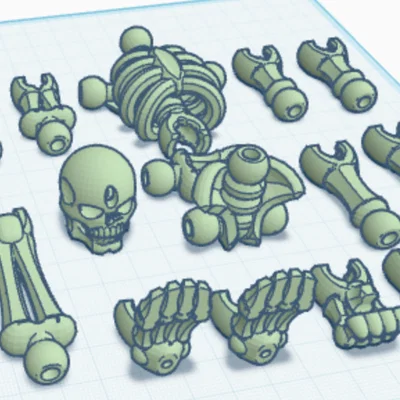 Mô hình bộ xương Flexi Skeleton khớp nối linh hoạt in 3D