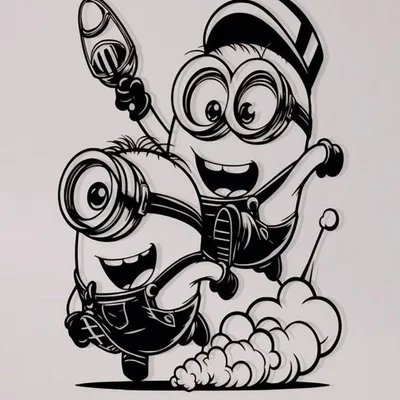 Mô hình trang trí tường Minion 3D độc đáo cho phòng bé