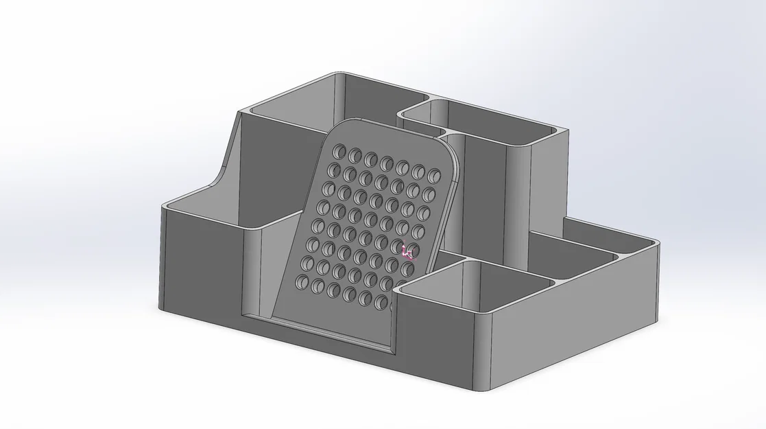 Khay Đựng Đồ Để Bàn Đa Năng Kèm Giá Đỡ Điện Thoại - Image 1