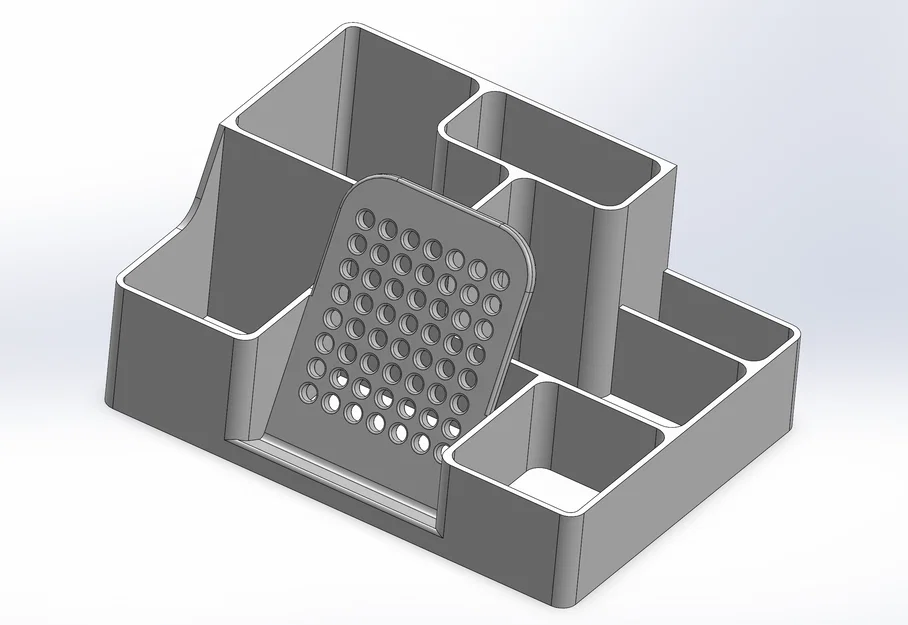 Khay Đựng Đồ Để Bàn Đa Năng Kèm Giá Đỡ Điện Thoại - Image 3