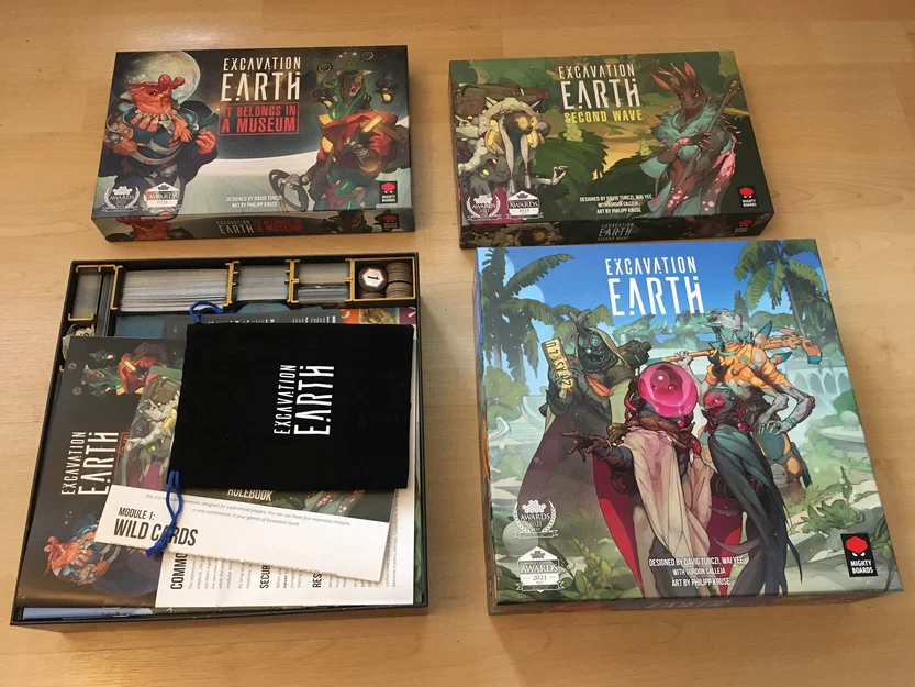 Bộ khay đựng (Organizer) cho game Excavation Earth kèm bản mở rộng - Bản Remix - Image 2